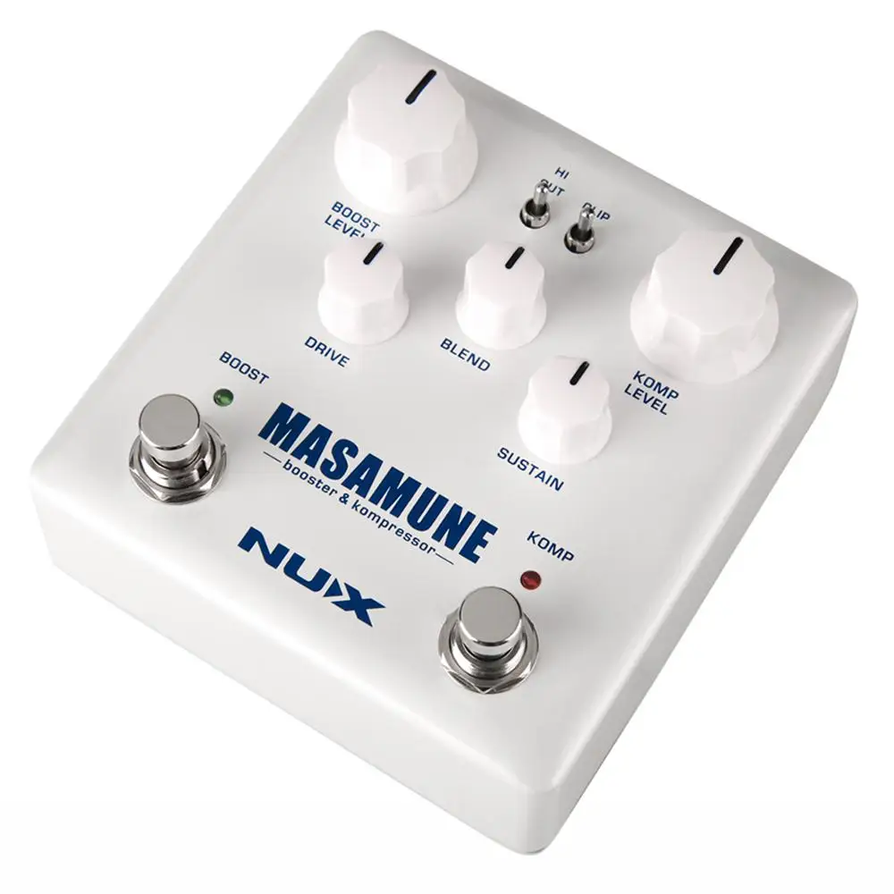 Электрогитара NUX Masamune Booster & Kompressor педаль эффектов звукоуловитель аксессуары для