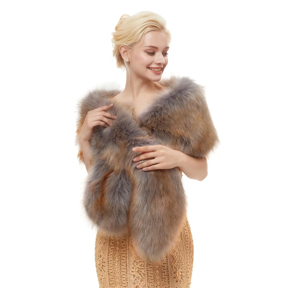 Forevergracedress 2019 г. элегантные мягкие коричневые куртки из искусственного меха на
