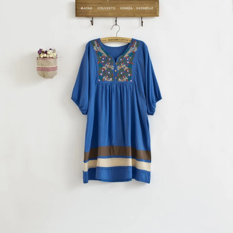 Женское винтажное платье длинное с вышивкой в виде цыпленка 70s 2020|blouse slips|dresses