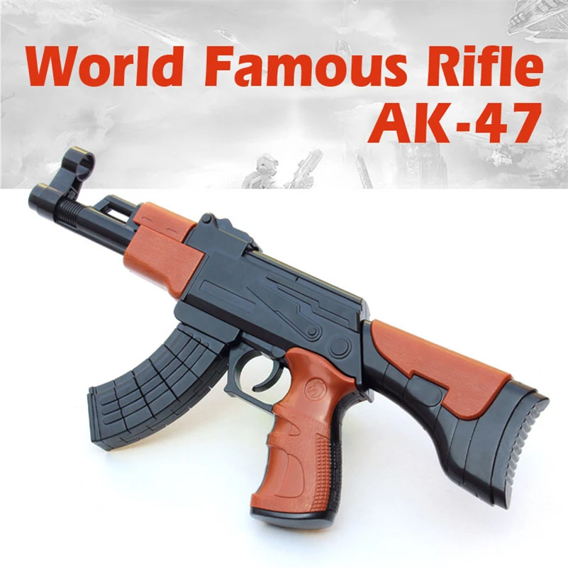 AK 47 сборки Игрушка винтовка пистолет ABS Пластик DIY строительные блоки 3D