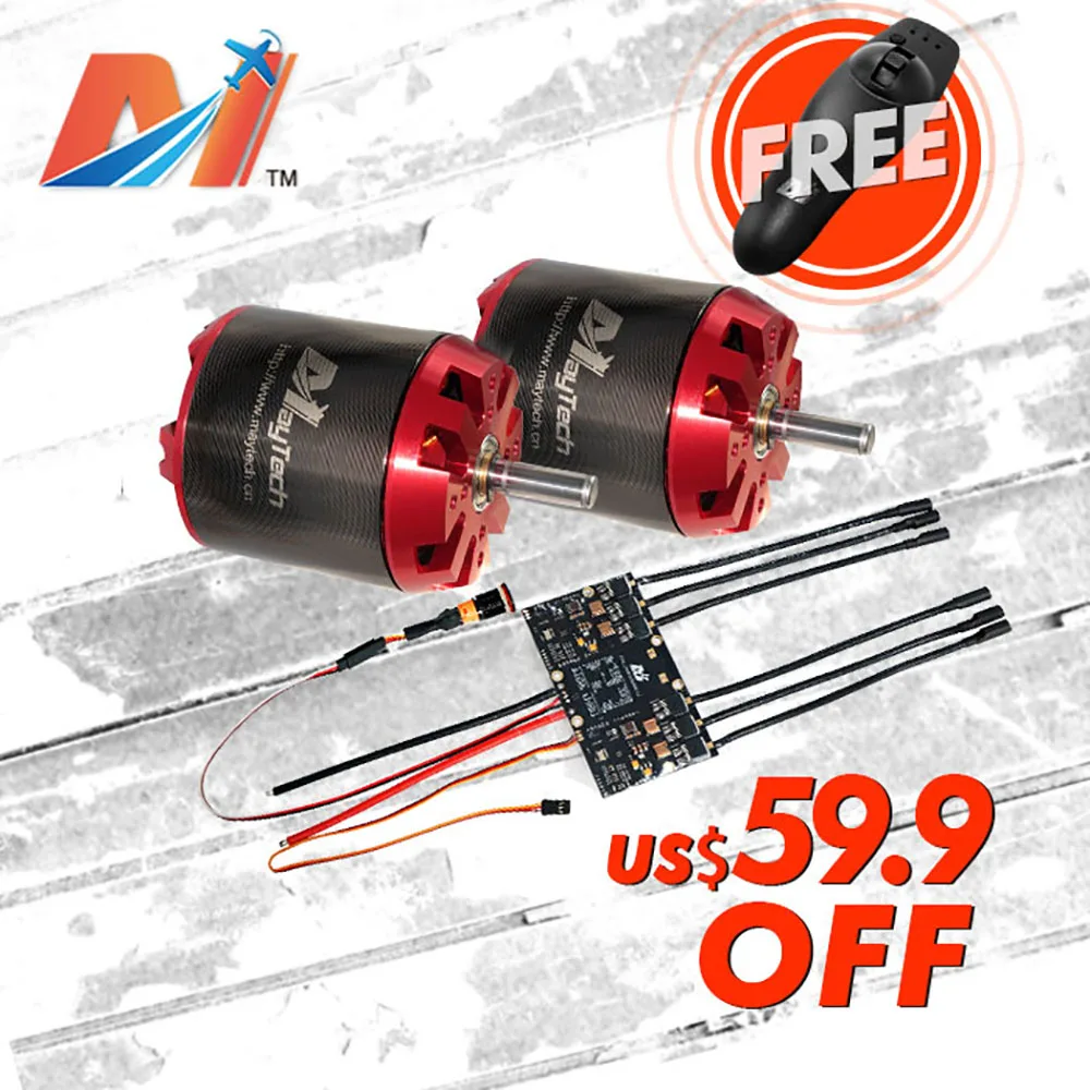Распродажа Maytech 6374 170KV Электрический мотор скейтборда с двойным ESC на базе