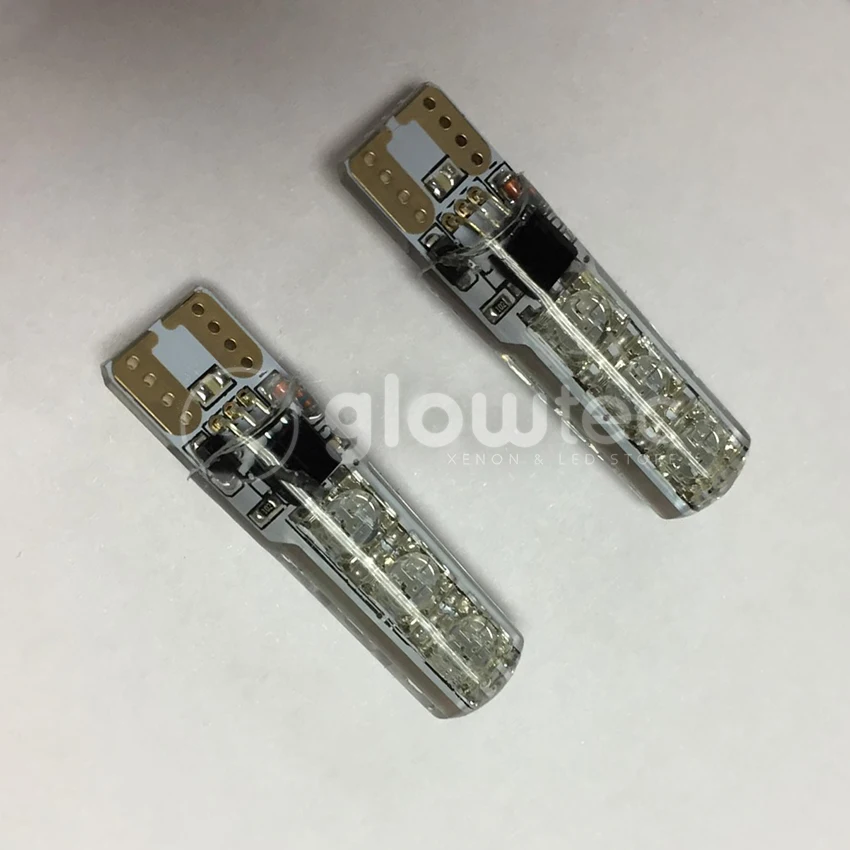 Новинка 2 шт. T10 W5W светодиодный 10 LED RGB 5050 6SMD с пультом дистанционного управления