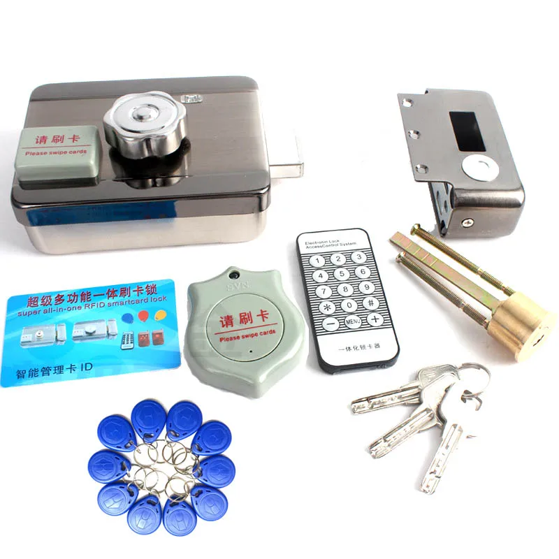 S Kit B Электрический замок 125 кГц RFID ID EM карта замок двигателя можно подключить домофон для системы контроля доступа - Цвет: S Kit B
