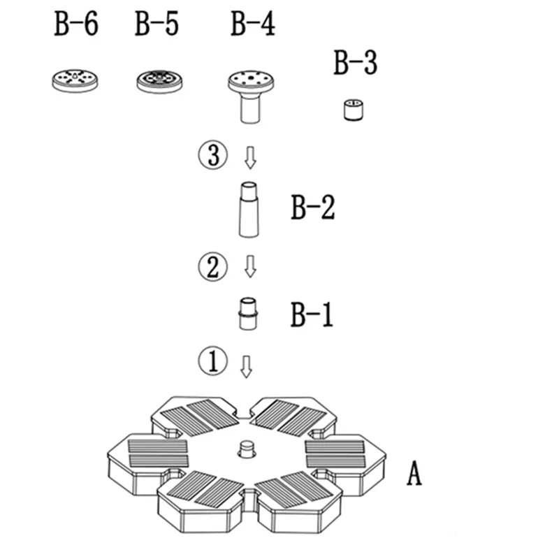 Водяной насос на солнечной батарее для фонтана спринклер сада ландшафта красоты