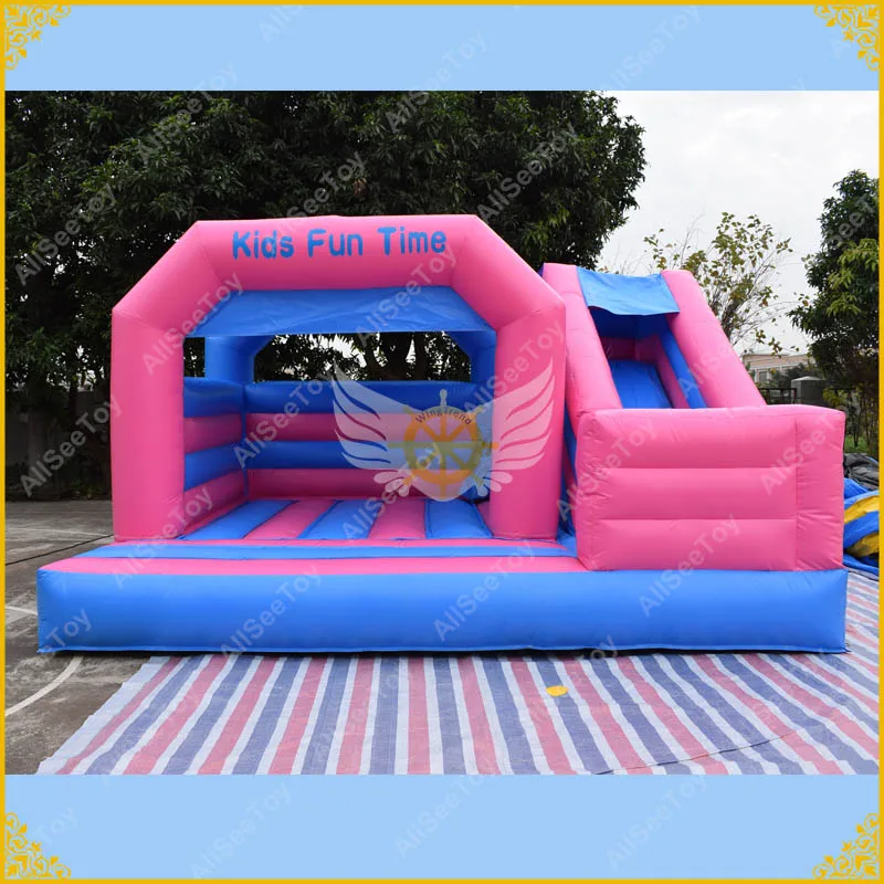 Розовый надувной замок для детей коммерческое качество наведения|bouncy castle|castle