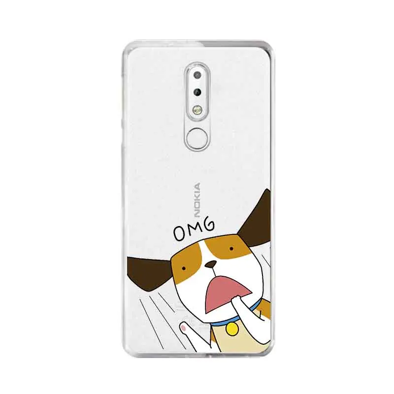 Мягкий Ясно TPU чехол для телефона с цветочным рисунком Собака Панда Красочные Nokia3