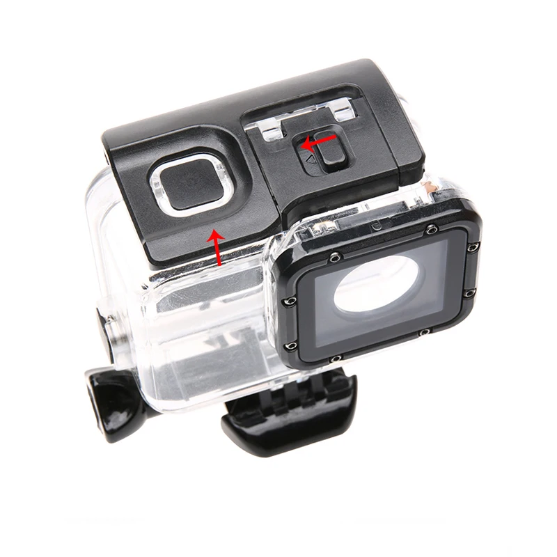 Водонепроницаемый чехол с замком для Gopro hero 6 5 Black Edition аксессуары экшн камеры