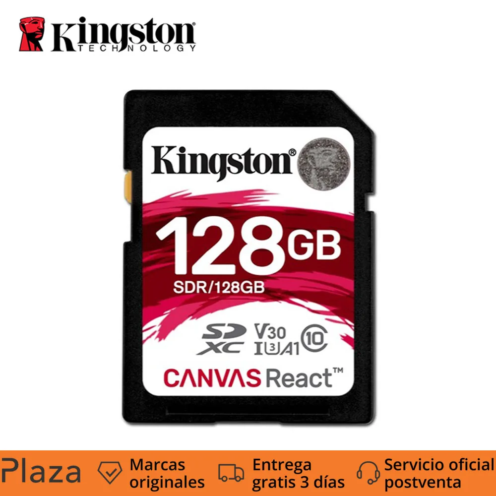 Kingston SD Cards Screen React 128 GB SDXC Class 10 UHS-I 100 MB / s Black | Компьютеры и офис