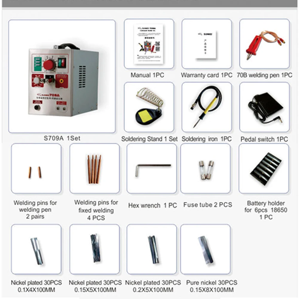 

Battery Spot Welder Pen Nickel Spot Welder Lithium Battery Clamp Automatic Microcomputer Digital Pulse Mobile Welding Machine