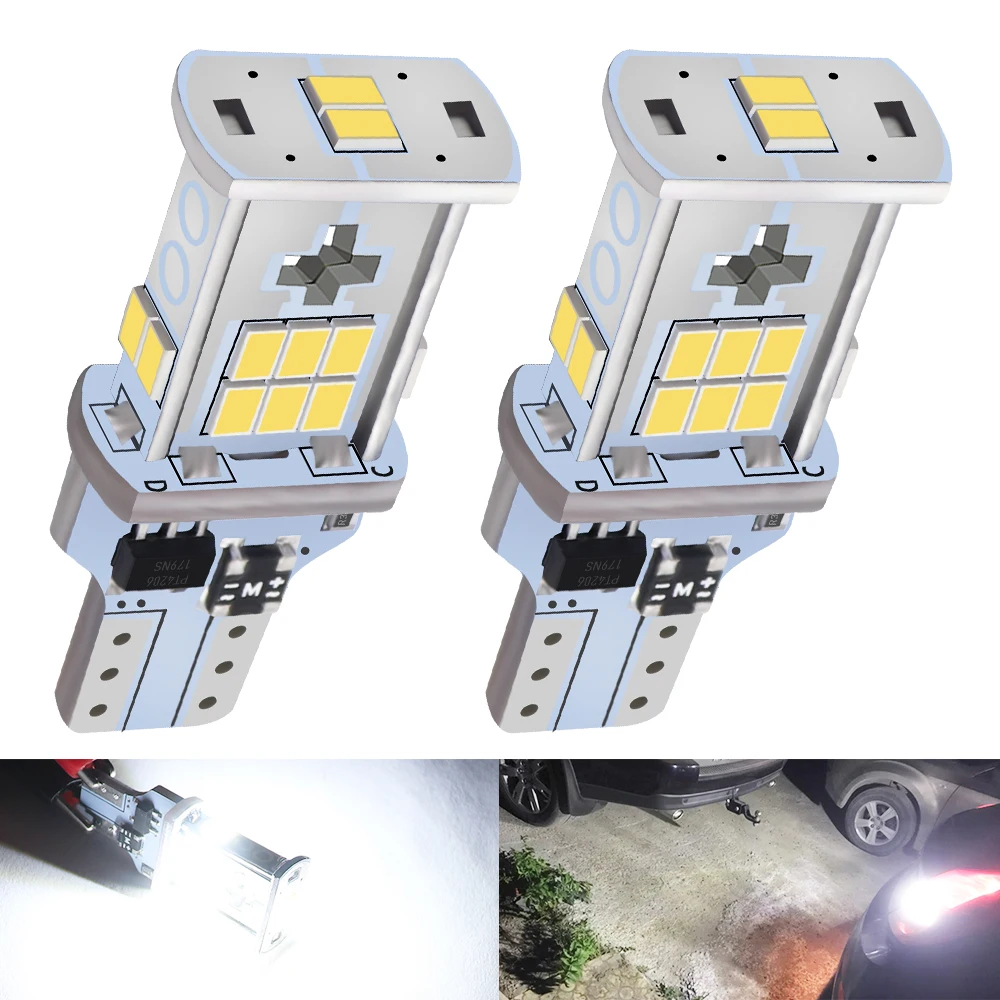 

Светодиодные лампы T15 W16W 921 912 CANBUS, фсветильник заднего хода 2016 SMD, 18 чипов, высокая мощность, Белый Клин для автомобильного двигателя, резервн...