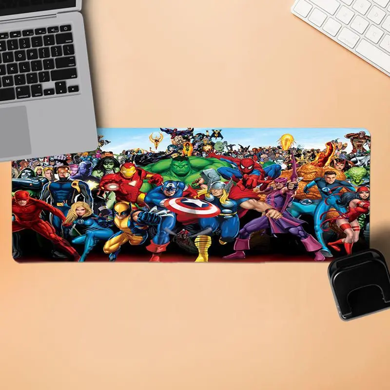 Lock Edge 40X90cm Yinuoda Marvel Comics, Супер герои, коллаж, геймер, игровые коврики, коврик для мыши, размер для 30x90 см и 40x90 см, игровые коврики - Цвет: Lock Edge 40X90cm