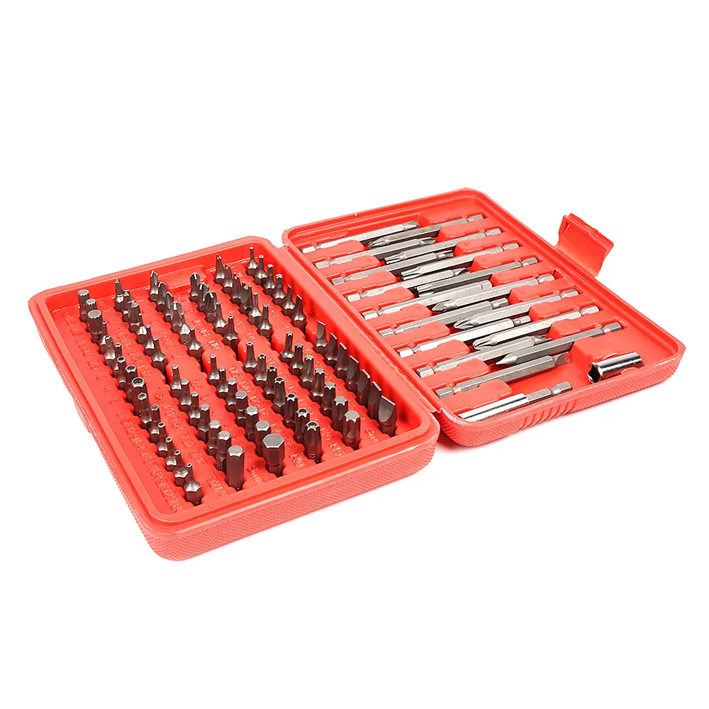 98PCS Security Tamper Proof Torx Hex Star Bit Spanner Set Electrical Screwdriver Rod Holder Sleeve Multipurpose Repair Tool | Инструменты
