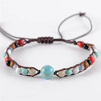 unique wrap chakra bracelet jewelry multi color natural stone beads fashion bracelet handmade yoga bracelets christmas gifts