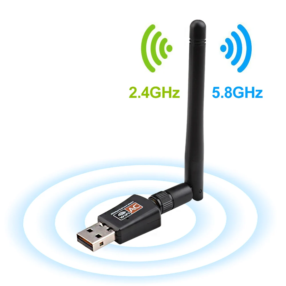 600 Мбит/с USB антенна Wifi ключ приемник двухдиапазонный 2,4G 5,8 ГГц USB wifi адаптер 802.11ac Wi-Fi для Windows 7 8 10 Mac PC VONTAR