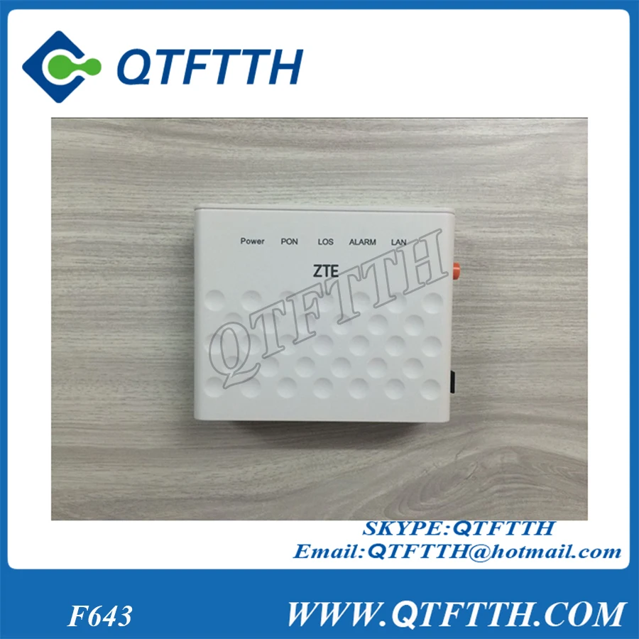 Оригинальный ZTE GPON ONU один Порты и разъёмы оптический сетевой терминал ZXA10 f643