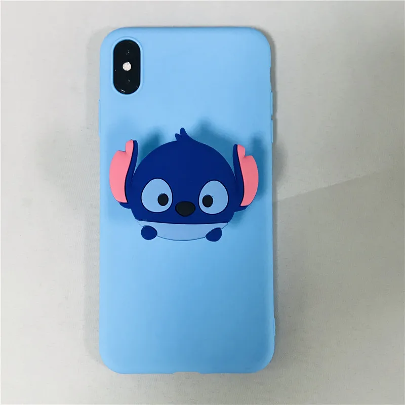 stitch Чехлы для samsung Galaxy Note 9, Note 8, 3, 4, 5, note9, мягкий силиконовый чехол из ТПУ, 3D держатель для телефона - Цвет: stitch