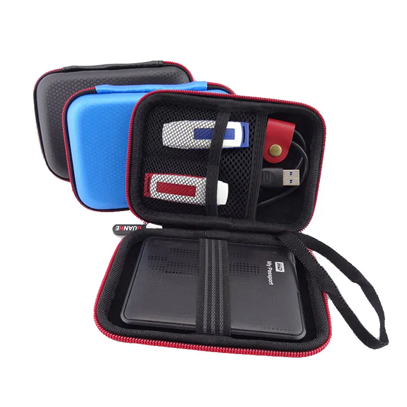 

New Portable Square HDD Storage Bag Organizer for 2.5"Hard Drive, HDD Bag, Power Bank, U Disk, Charger, Mini Gadget Pocket