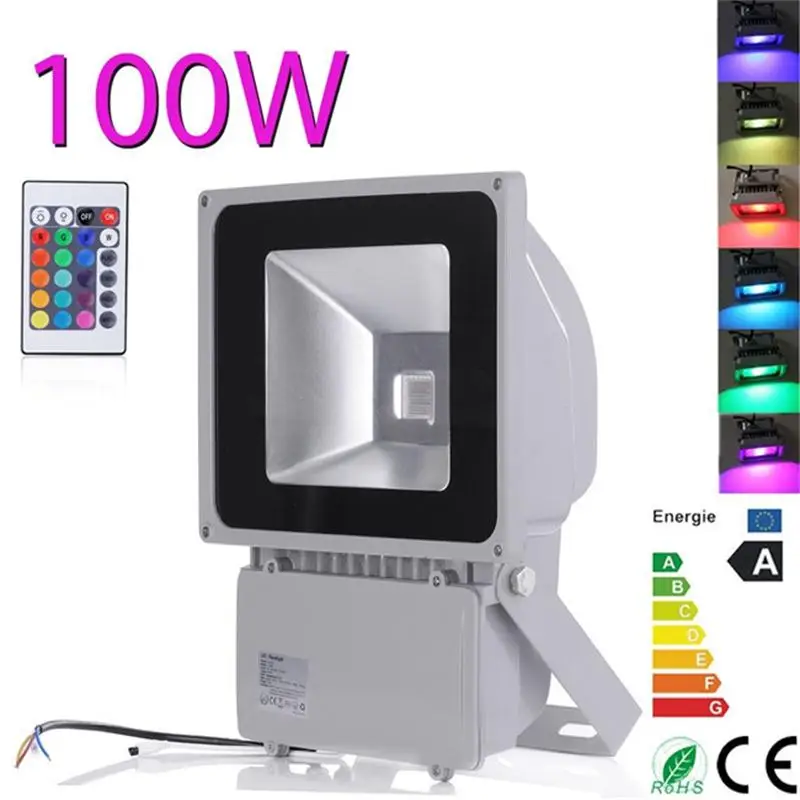 

LED Flood Light 70W/80W/100W Aluminum Refletor de Led Nickel Luminaria de Parede Festoon Floodlights Football Field Lighting
