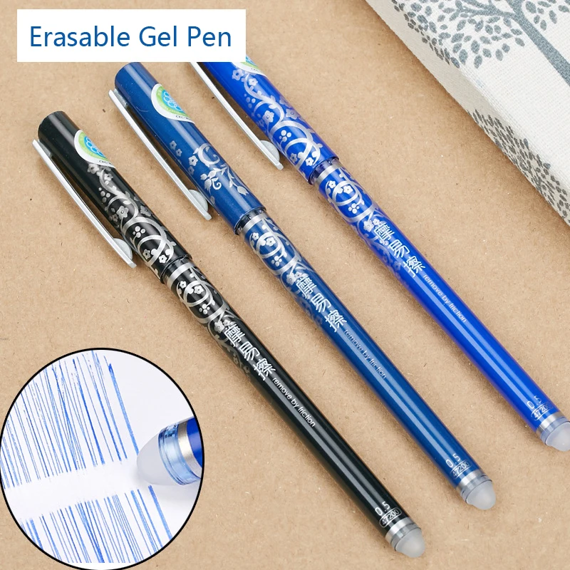 Ручки гелевые стираемые унисекс 0 5 мм синие черные красные|erasable gel pens|gel penred ink pen |