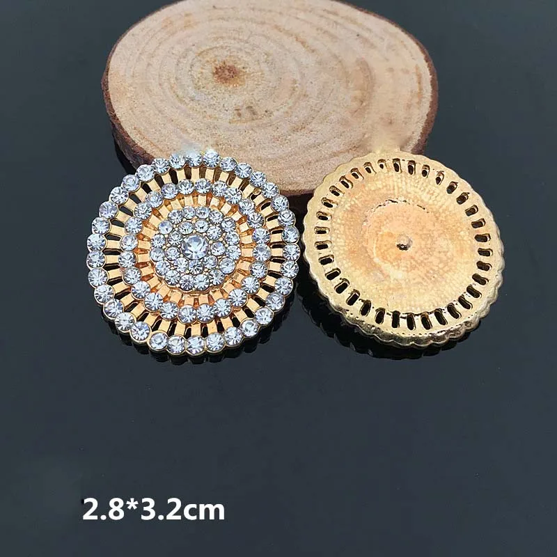 

Free Shipping Wholesale 28x32mm 20pcs/lot Rhinestone Flatback Button For Hair Flower Wedding Invitation HAZH034