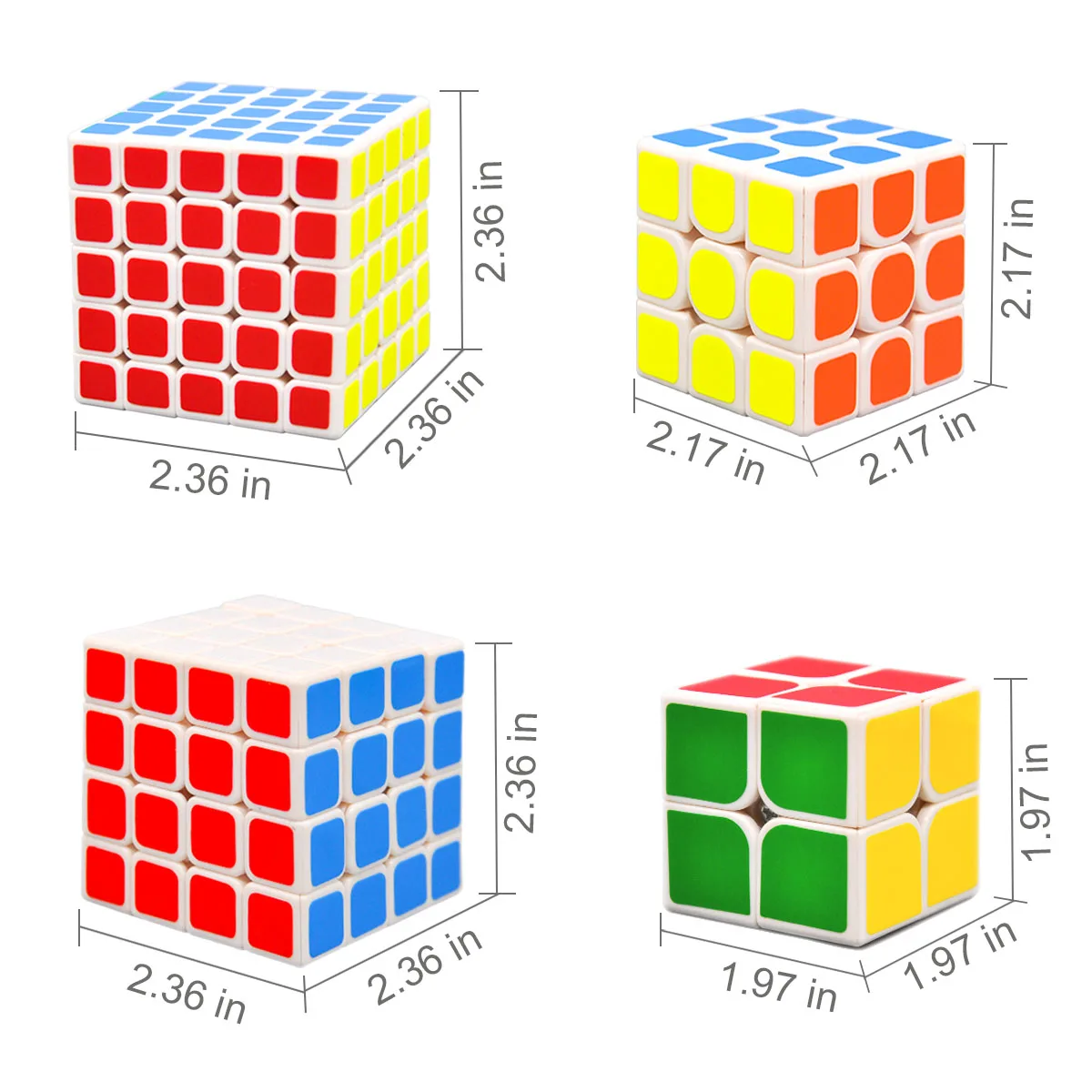 Diansheng 2x2 3x3 4x4 5x5 волшебный куб скоростной головоломка набор из 4 предметов