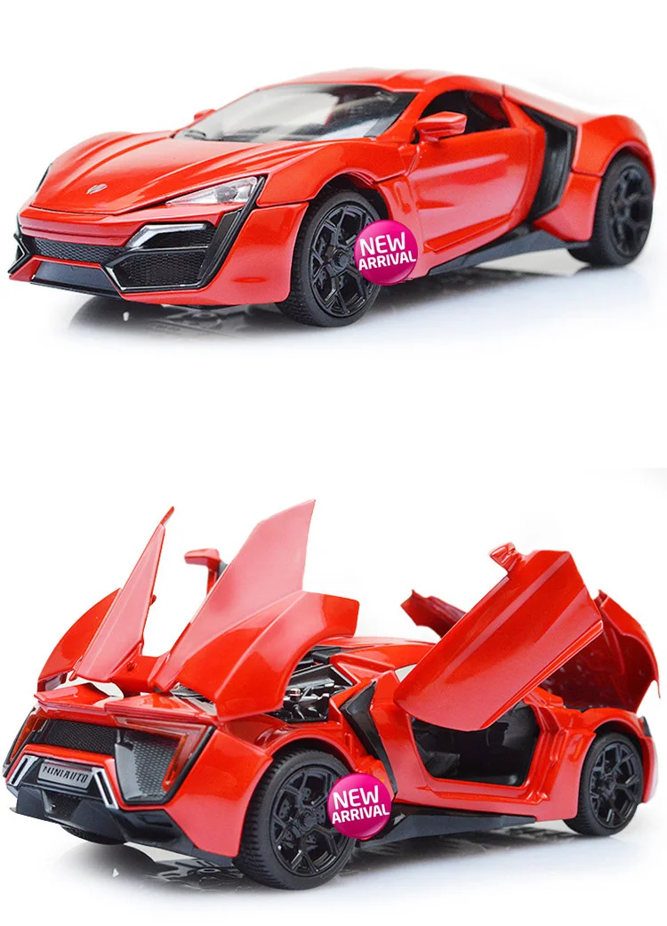 Сплав Lykan Hypersport металлические модели спортивный автомобиль коллекция Brinquedos детские игрушки для мальчиков подарок Diecasts& Toy