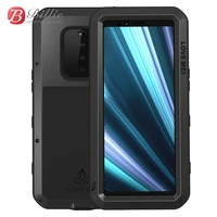 love mei metal aluminum case for sony xperia xz4 cover powerful armor shockproof life waterproof case for sony xperia 1 coque