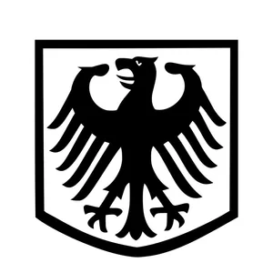 13*13,9 см германский Орел значок в форме кузова автомобиля Наклейка аксессуары креативные Стикеры для стайлинга автомобиля черныйсеребряный цвет