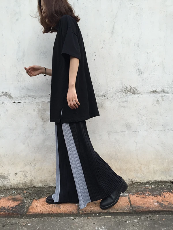 

Pleated Pants Trousers Original Broad Leg Trousers Miyake