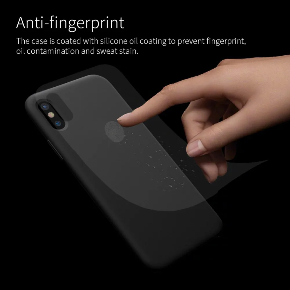 Защитный чехол Nillkin Flex Pure для iphone x тонкий мягкий жидкий силиконовый резиновый