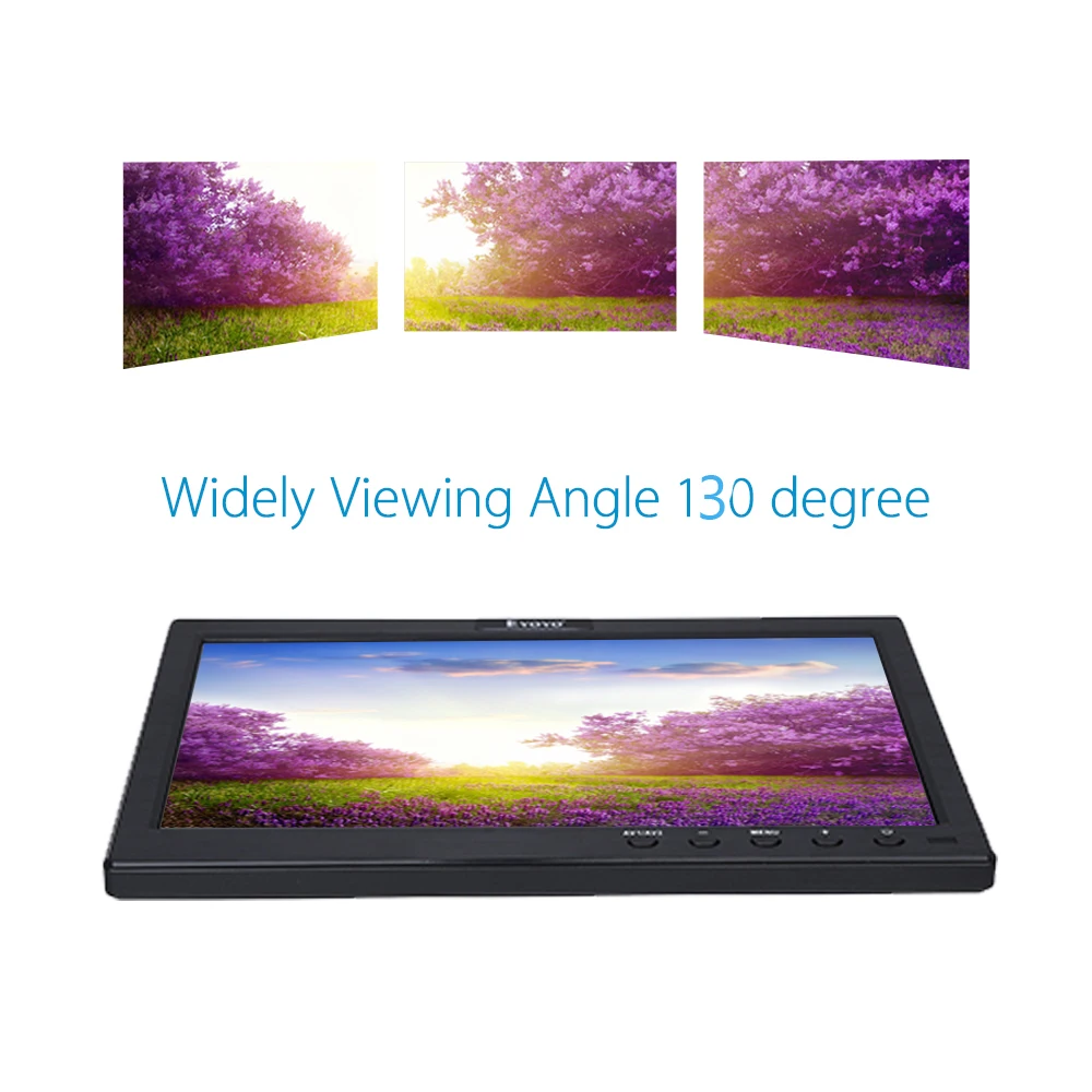 EYOYO S101 10 &quotдюймовый 400: 1 TFT ЖК-дисплей монитор Экран 1024*600 USB HDMl BNC VGA видео и аудио с