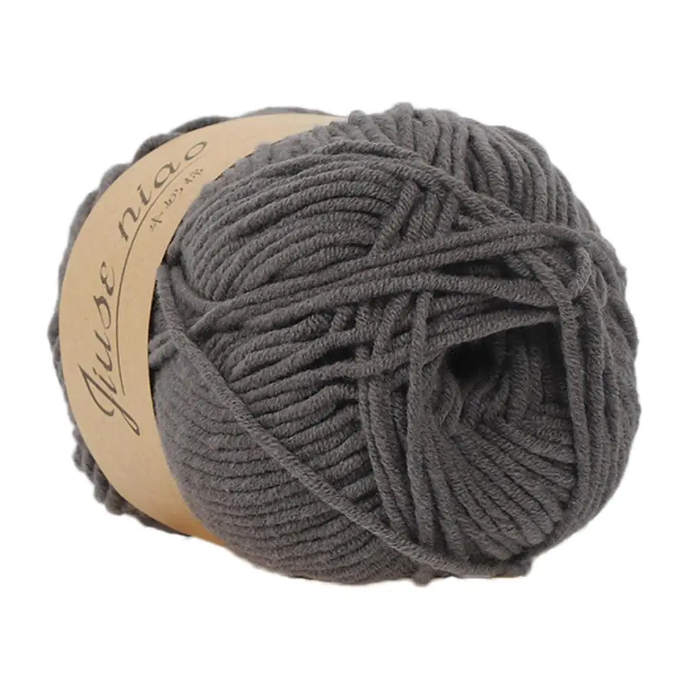 Пряжа Вязание крючком из шерсти нитки молочный хлопок 1 шт. 25 г массивная