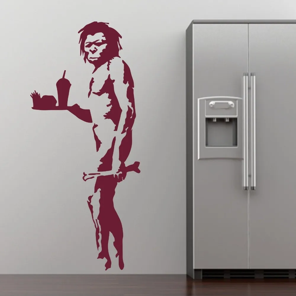 Граффити Бэнкси фаст фуд настенная наклейка переводная картинка украшение для