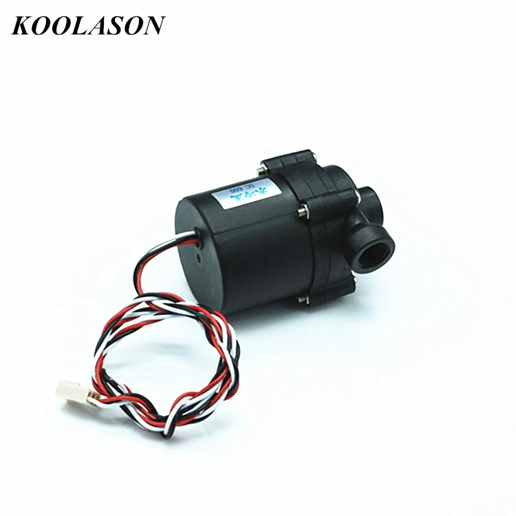 

KOOLASON SC600 DC12V Brushless Motor Water Cold Cooling Radiator Mute Pump Ceramic Bearing 500L/H G1/4 3PIN