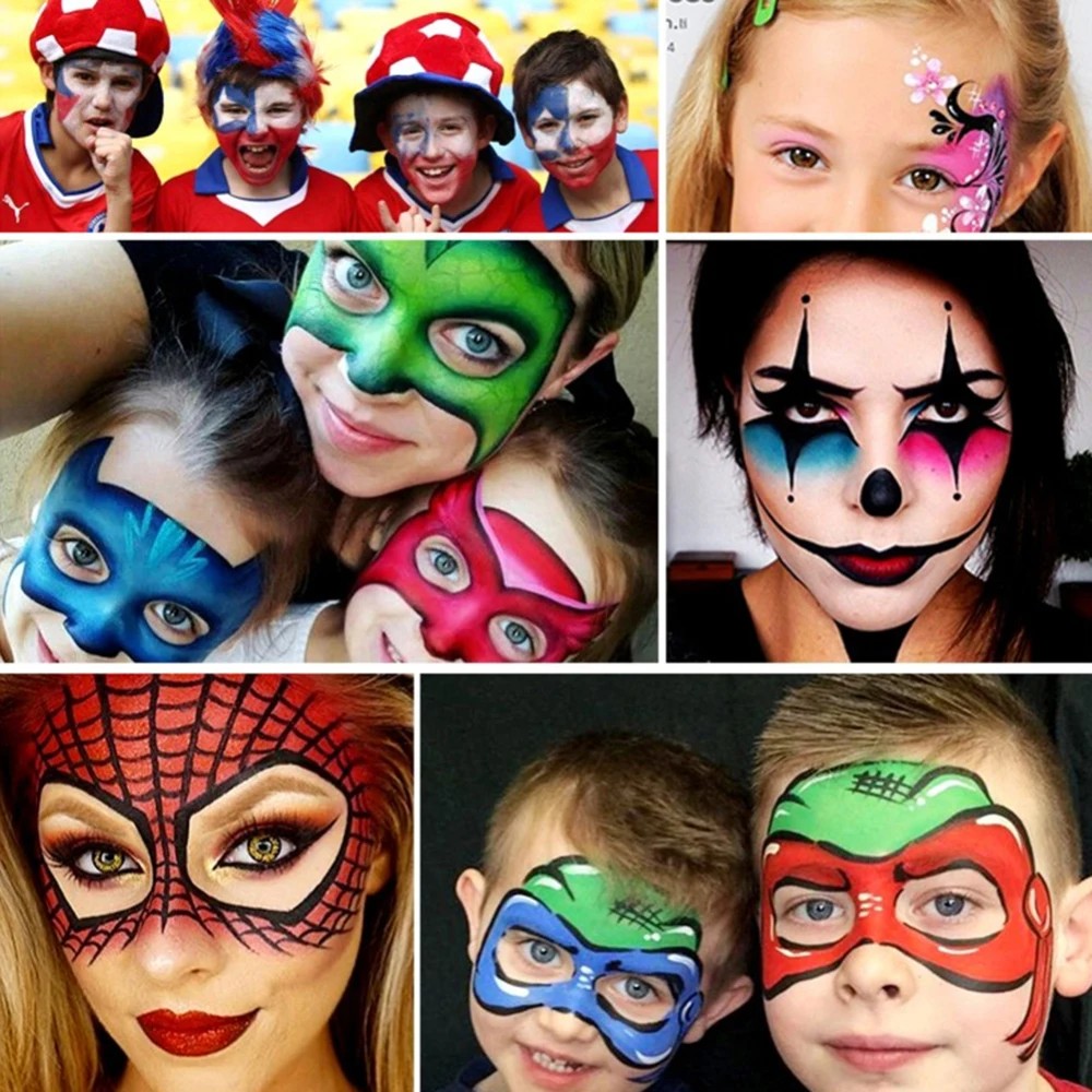 12 Colors Drawing Toys Oil Paints Face Body Painting Pigment Art Theme Party for Halloween Cosplay Make Up Tool | Игрушки и хобби