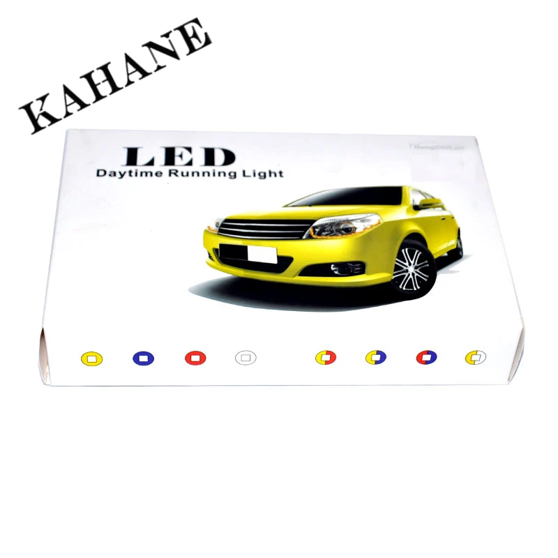 

2PCS White Yellow Crystal 12 Groups LED DRL Strips Flexible Car LED DRL Stripes LED Daytime Running Light with Turn Signal Light