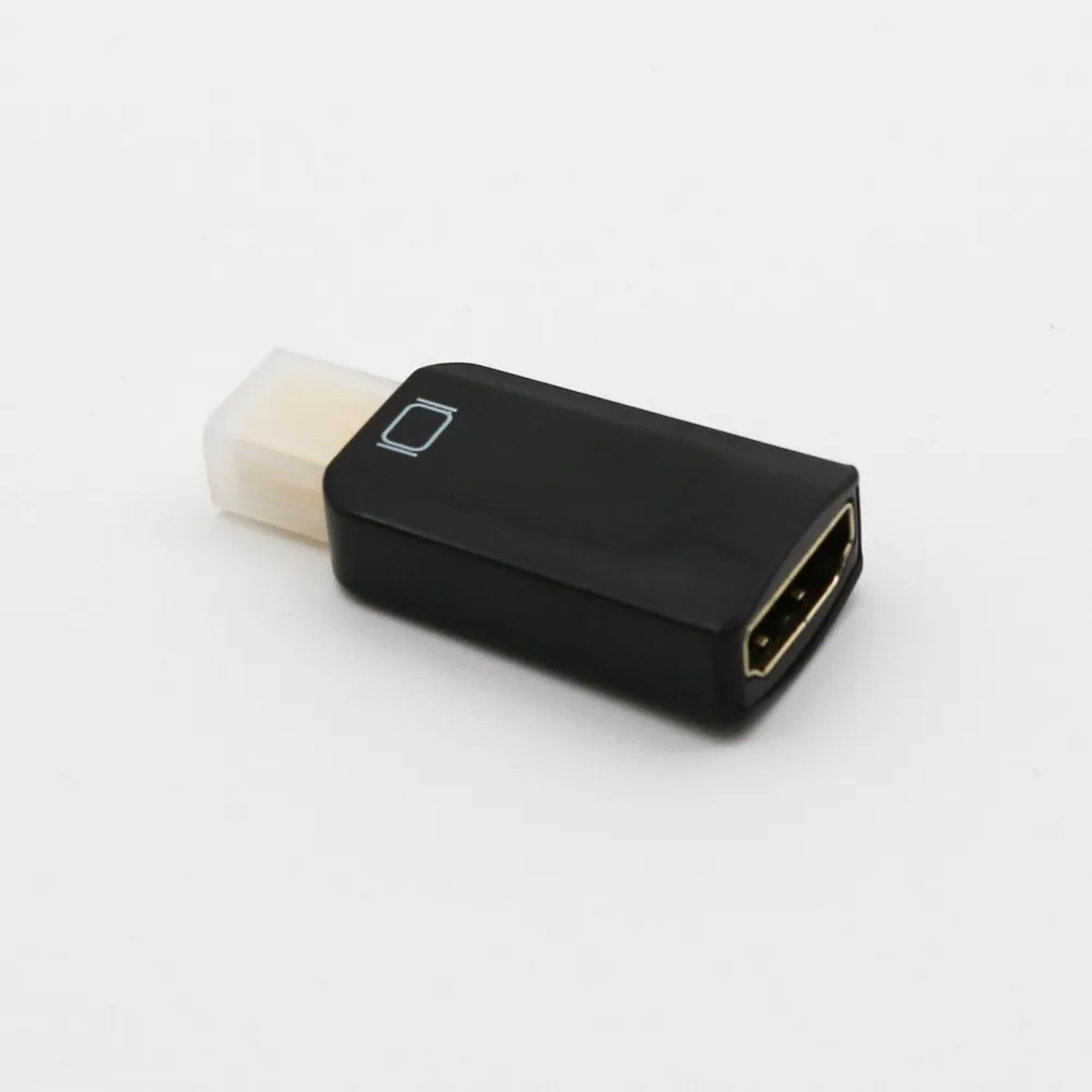 

10 шт. мини-порт дисплея DP папа-HDMI-совместимый мама AV аудио конвертер адаптер для Macbook черный
