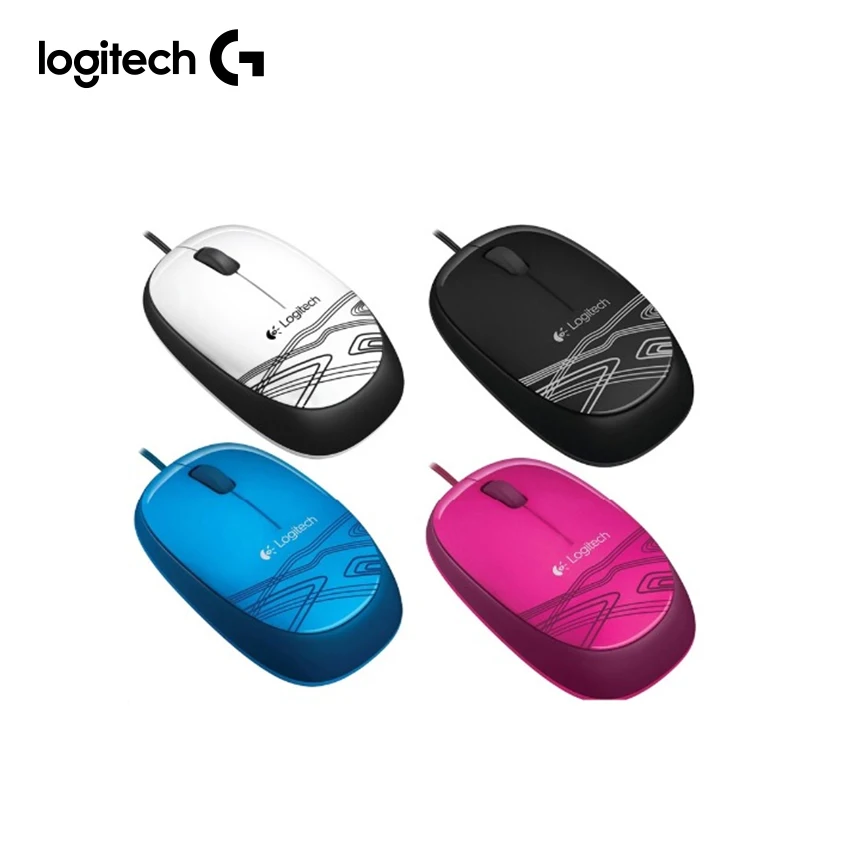 Проводная мышь logitech M105 с многоцветной портативной мышью на выбор 1000