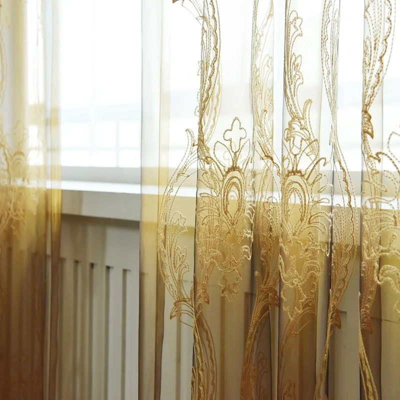 Маленькая Цветочная занавеска из тюли с вышивкой декоративные милые сливовые