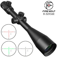tactical 8 32x56e air rifle optics red dot green sniper scope compact riflescopes hunting scopes with 20mm11mm rail mounts