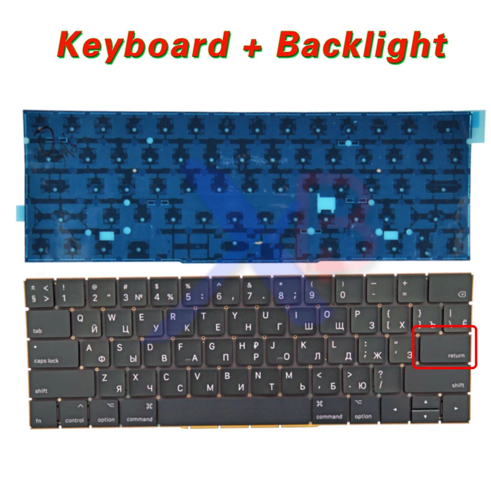 Новая маленькая русская клавиатура A1707 Enter RS для Macbook Pro Retina 15 дюймов