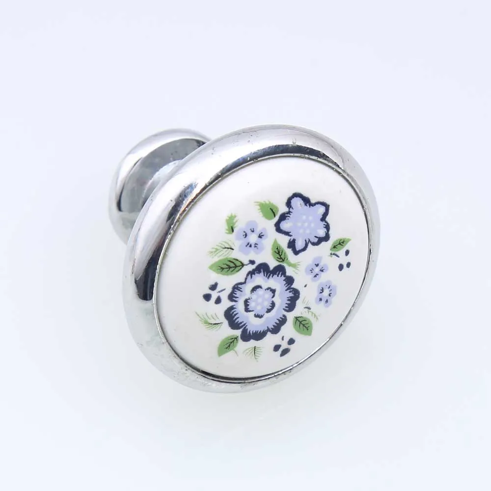 32 мм сельские керамические ручки для ящиков шкафов обуви серебристые золотистые