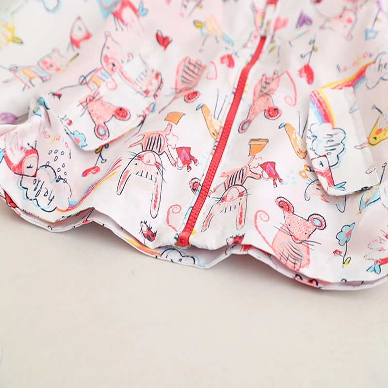 2021 куртка для девочек с длинными рукавами капюшоном изображением кота животных