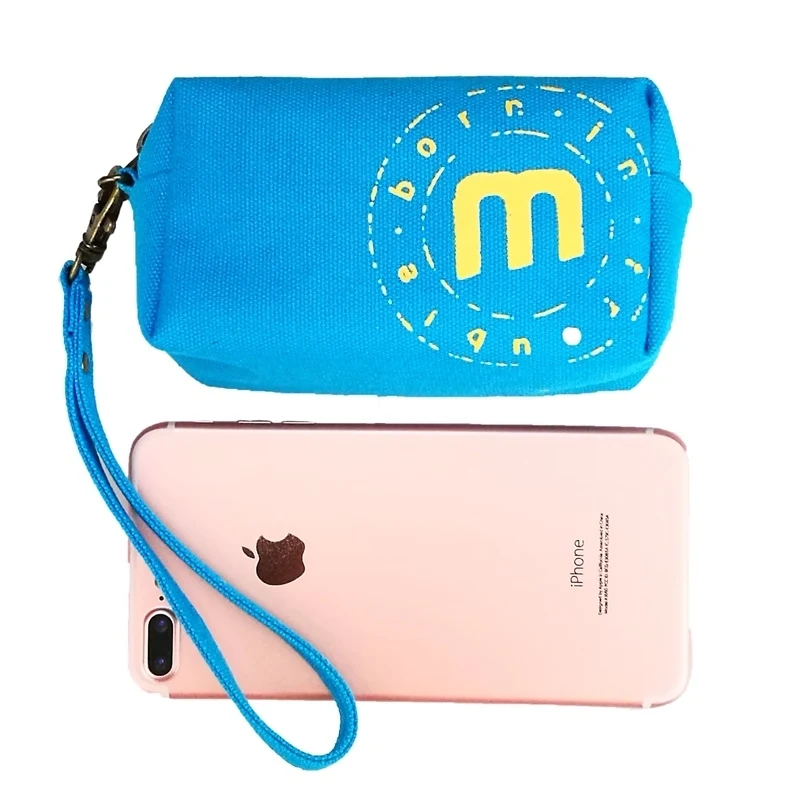 Sale Canvas Organizer Storage Bag for Men Women Small Handy Coin Pouch Male Female Wallet Lady Purse Mobile Phone iPhone Holder