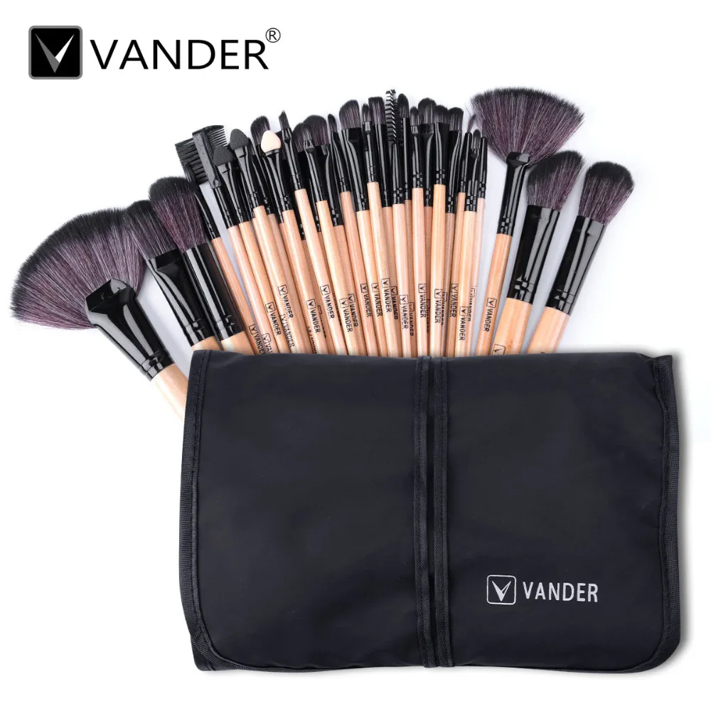 Профессиональный набор кисточек для макияжа Vander 32 шт. тональный порошок