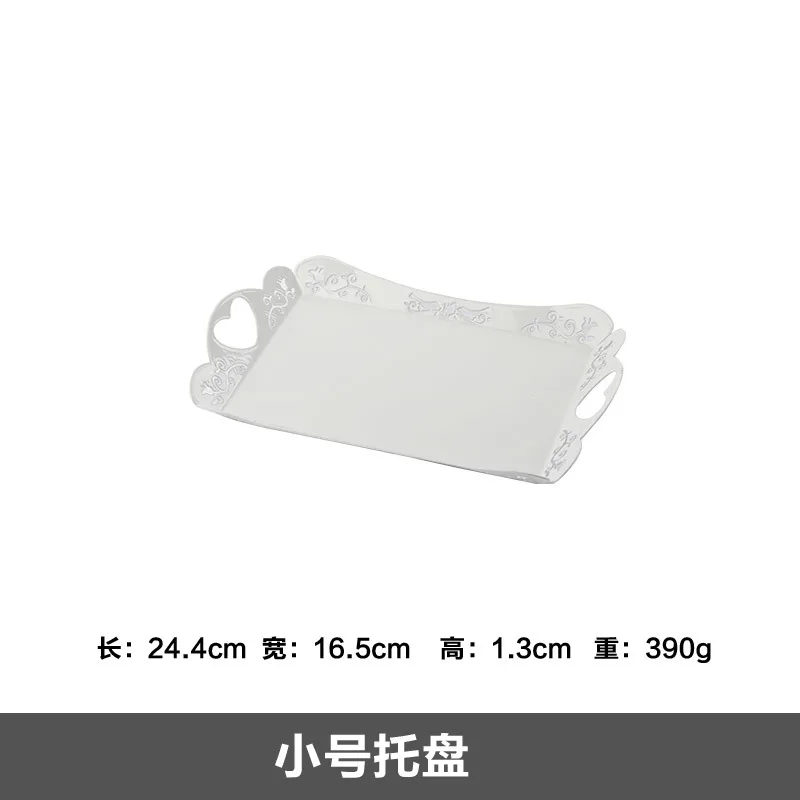 small size white Белое сладкое десертное стол поставщик пекарь витрина торт стенд свадебные реквизит украшения инструменты полые кружева лоток десерт конфеты бар - Цвет: small size white