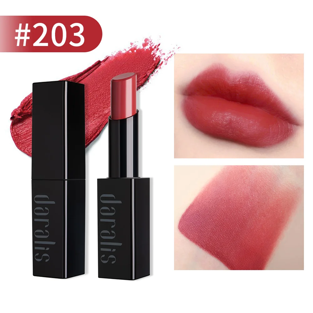 Velour Rose Daralis Matte Lipsticks Waterproof Long-lasting Matte Lipstick Lip Sticks Cosmetic Easy to Wear Matte Batom Makeup Lipstick - Цвет: Velour Rose