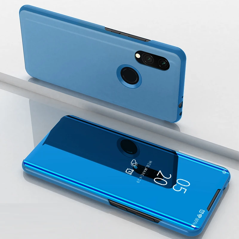 Роскошный чехол книжка с зеркальным покрытием для Xiaomi Redmi 7/Y3 телефона 6 26