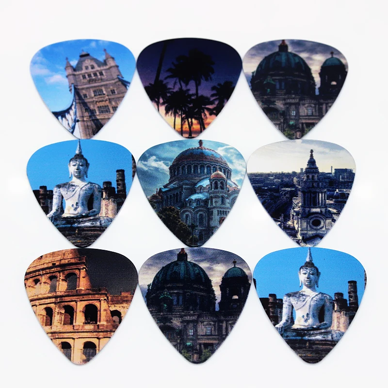 

SOACH 50pcs Bass Guitar picks pick Monuments Plucked Instrument Accessories Guitar / Acoustic guitar paddle/ ukulele Parts