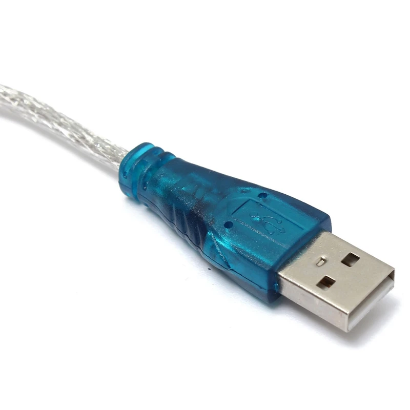 1 шт. полупрозрачный кабель USB 1/2 0 на RS 232 9 Pin DB9 COM|usb usb|usb usb usbcable |